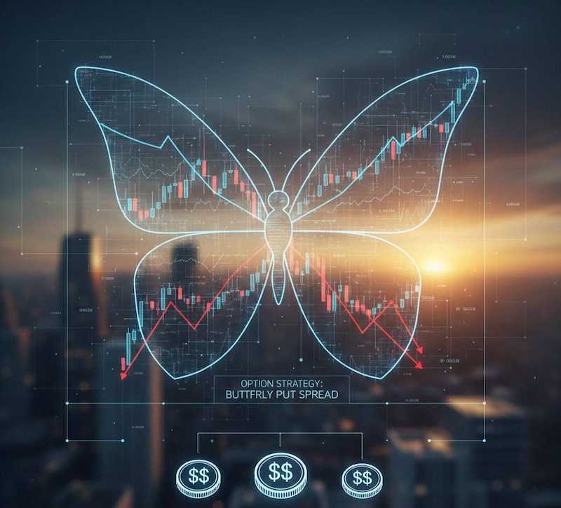 استراتژی پروانه اختیار فروش (Long put butterfly)